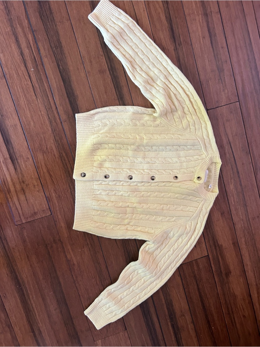 Doen Penrose cardigan in lemon chiffon - Picture 7 of 10